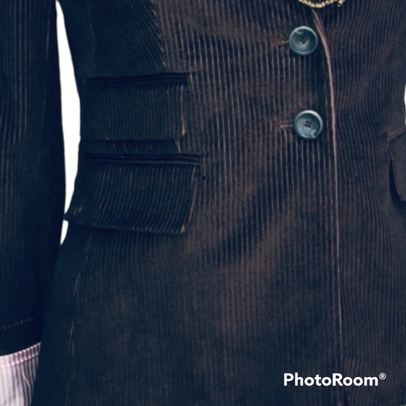 Victoria's Secret Body by Victoria Corduroy Blazer Size 2 - Picture 5 of 7